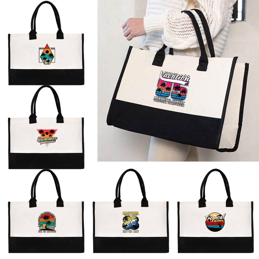 Women Bags Jute - Beach Bag Elegant Ladies Jute Handbag