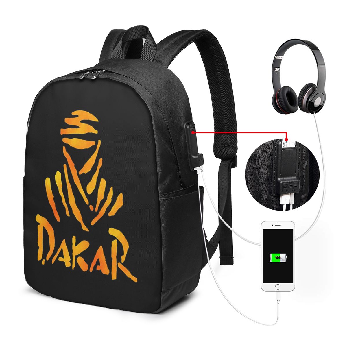 Women Bags College - Dakar Rally Motorcycle Backpack Travel Notebook