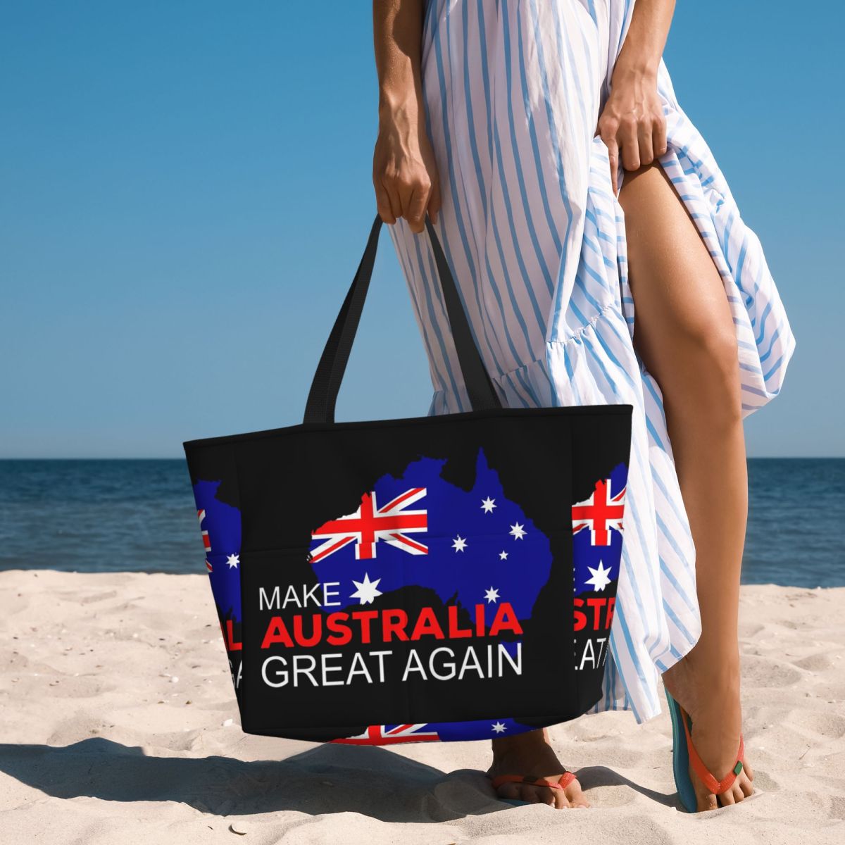 Women Bags In Australia - Make Australia Great Again Beach Tote