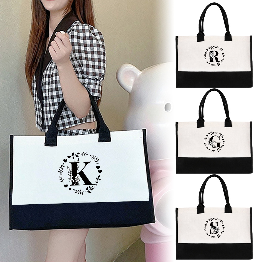 Women Bags Jute - Portable Carry Bag Large Capacity Shopping