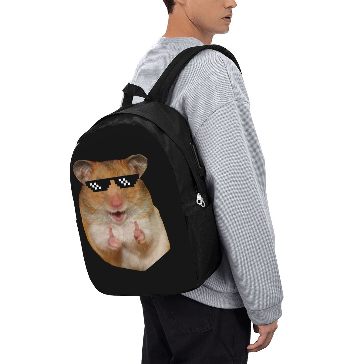 Funny Hamster Backpack Travel  - đánh giá và giá Women Bags College