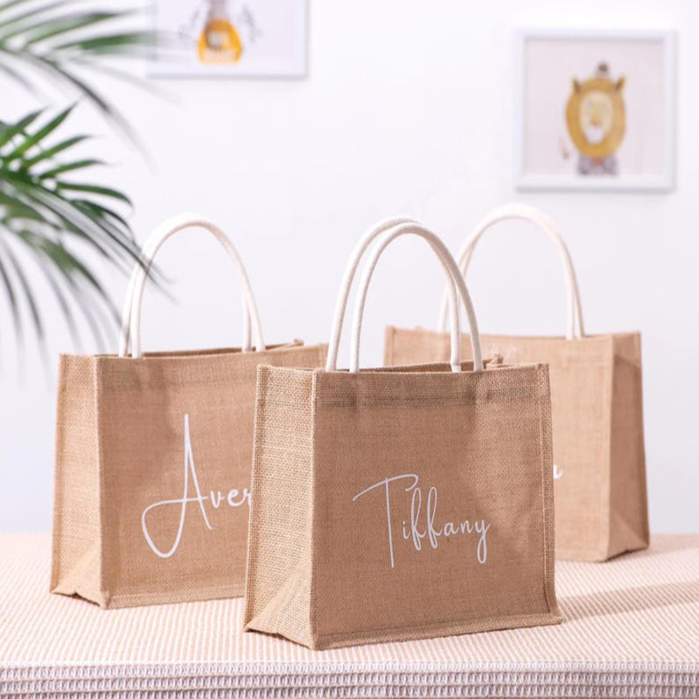 Custom Name Beach Bag Elegant  - đánh giá và giá Women Bags Jute