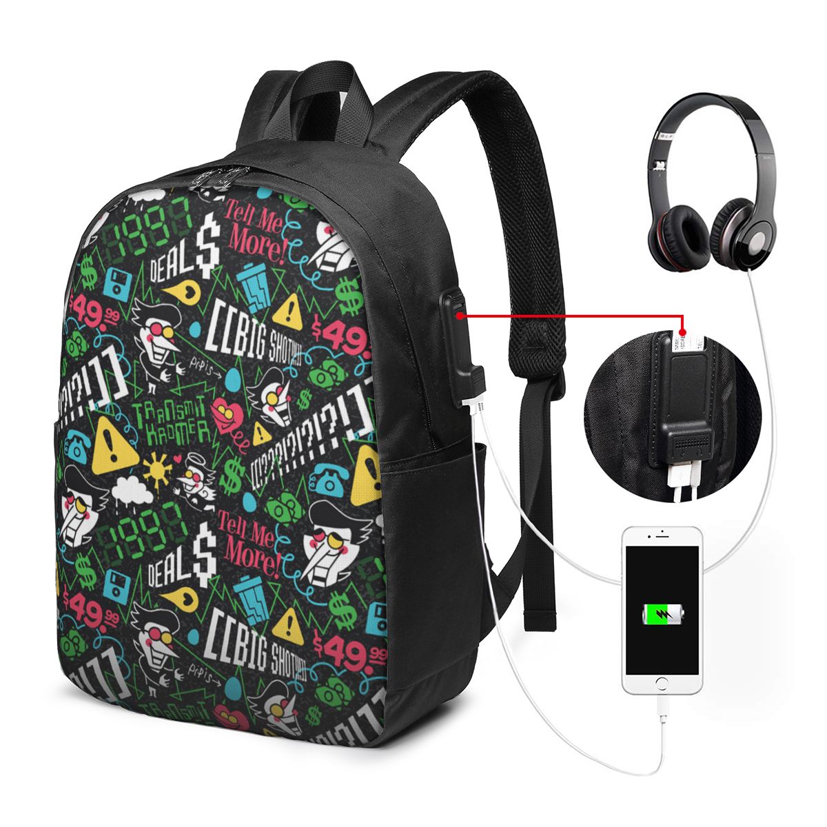 Deltarune SPAMTON G Backpack T - đánh giá và giá Women Bags College