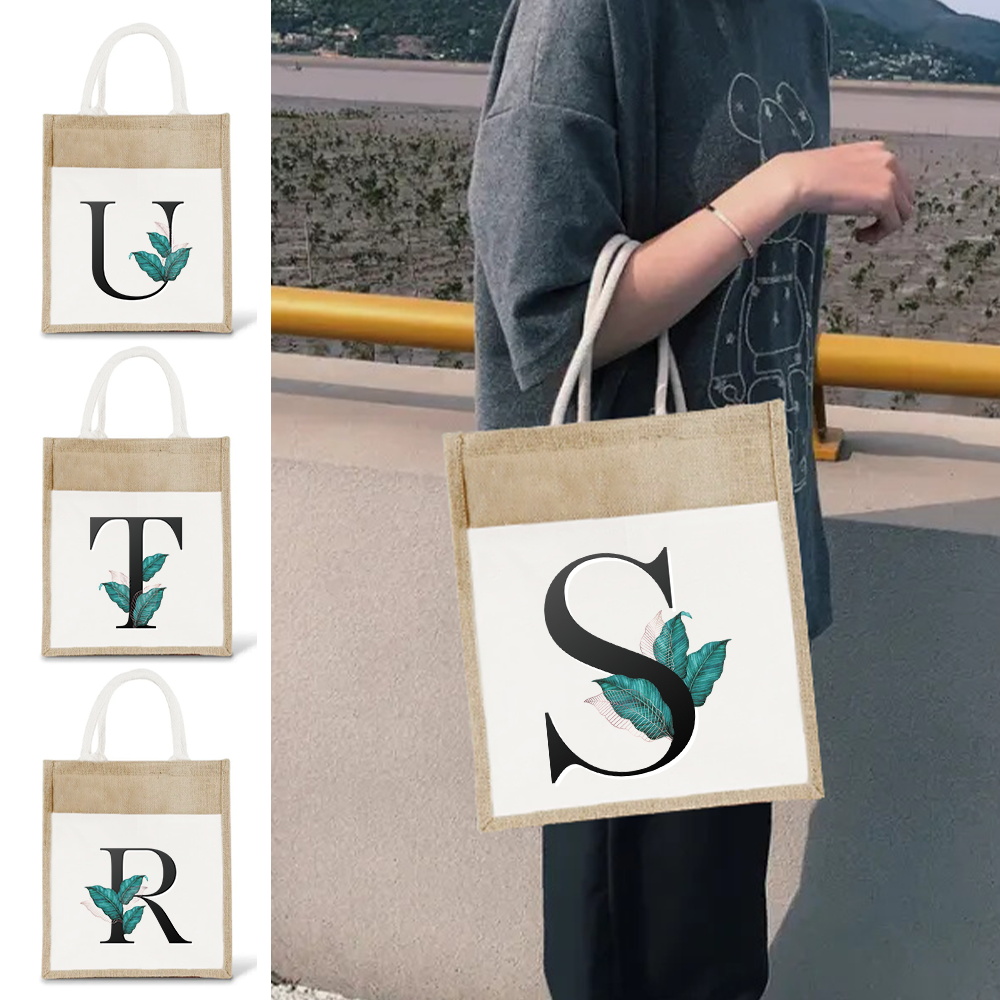 Burlap Jute Tote Bag Vintage R - đánh giá và giá Women Bags Jute