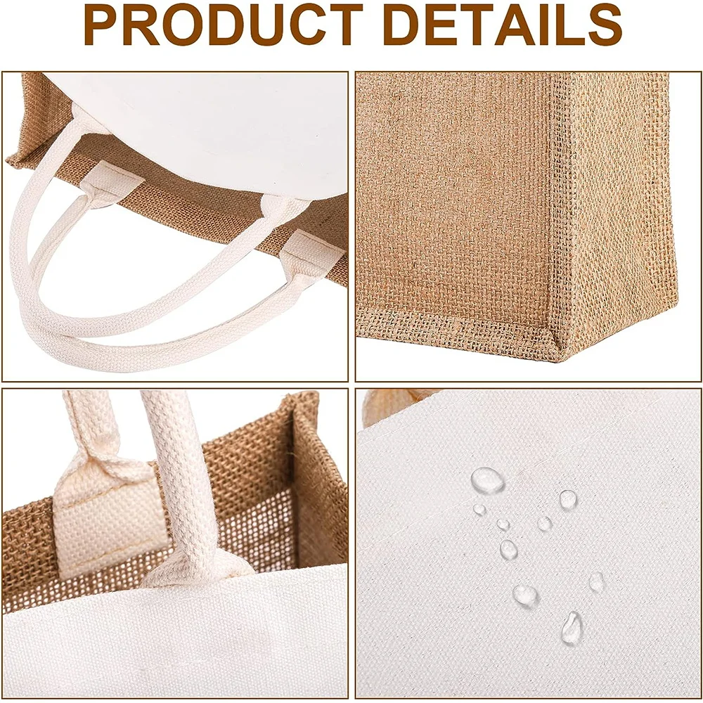 Burlap Jute Tote Bag Vintage R - đánh giá và giá Women Bags Jute