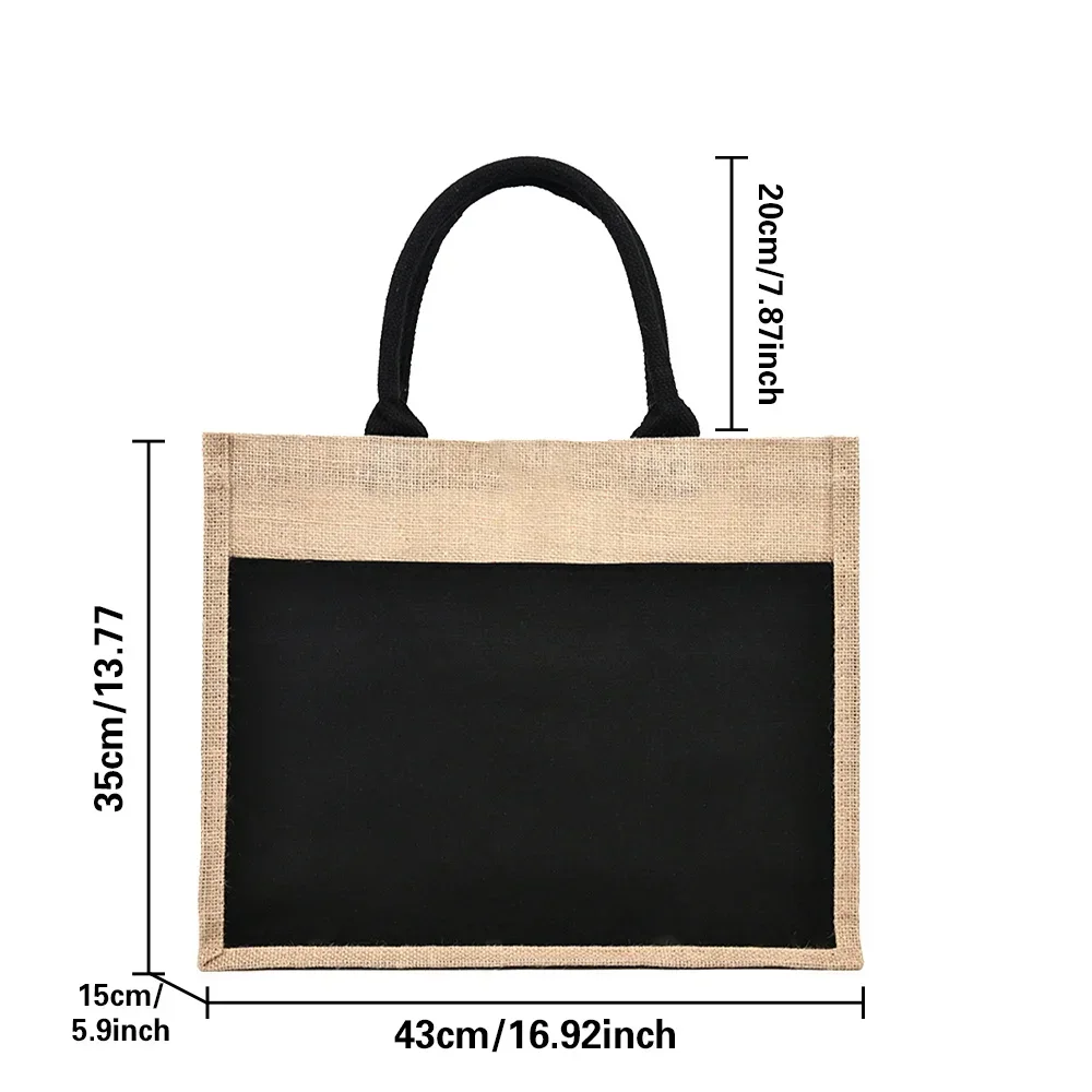 Tote Bag Reusable Jute Shoppin - đánh giá và giá Women Bags Jute