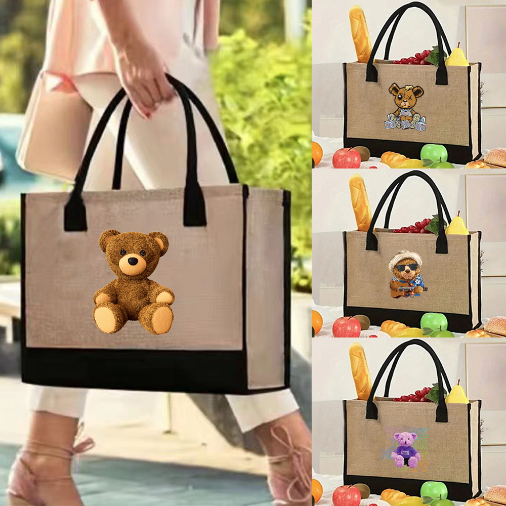 Tote Bag Vintage Jute Shopping - đánh giá và giá Women Bags Jute