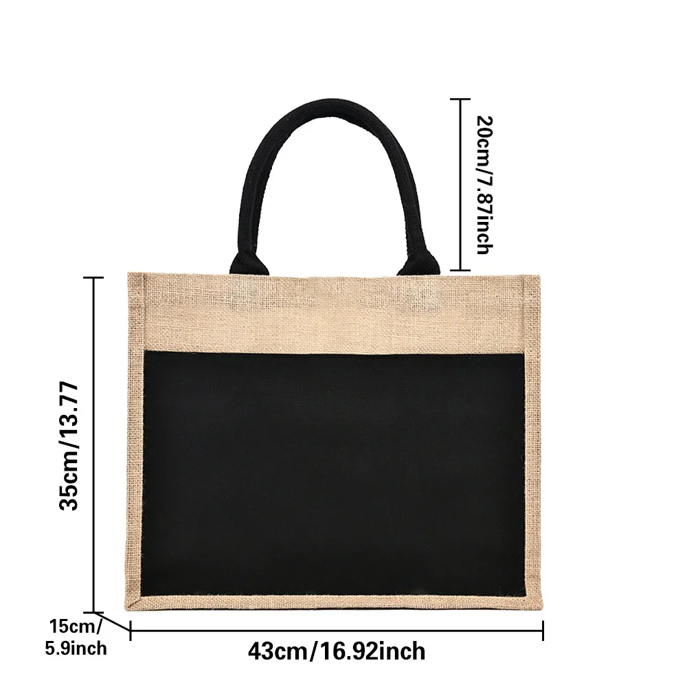 Tote Bag Reusable Jute Shoppin - đánh giá và giá Women Bags Jute