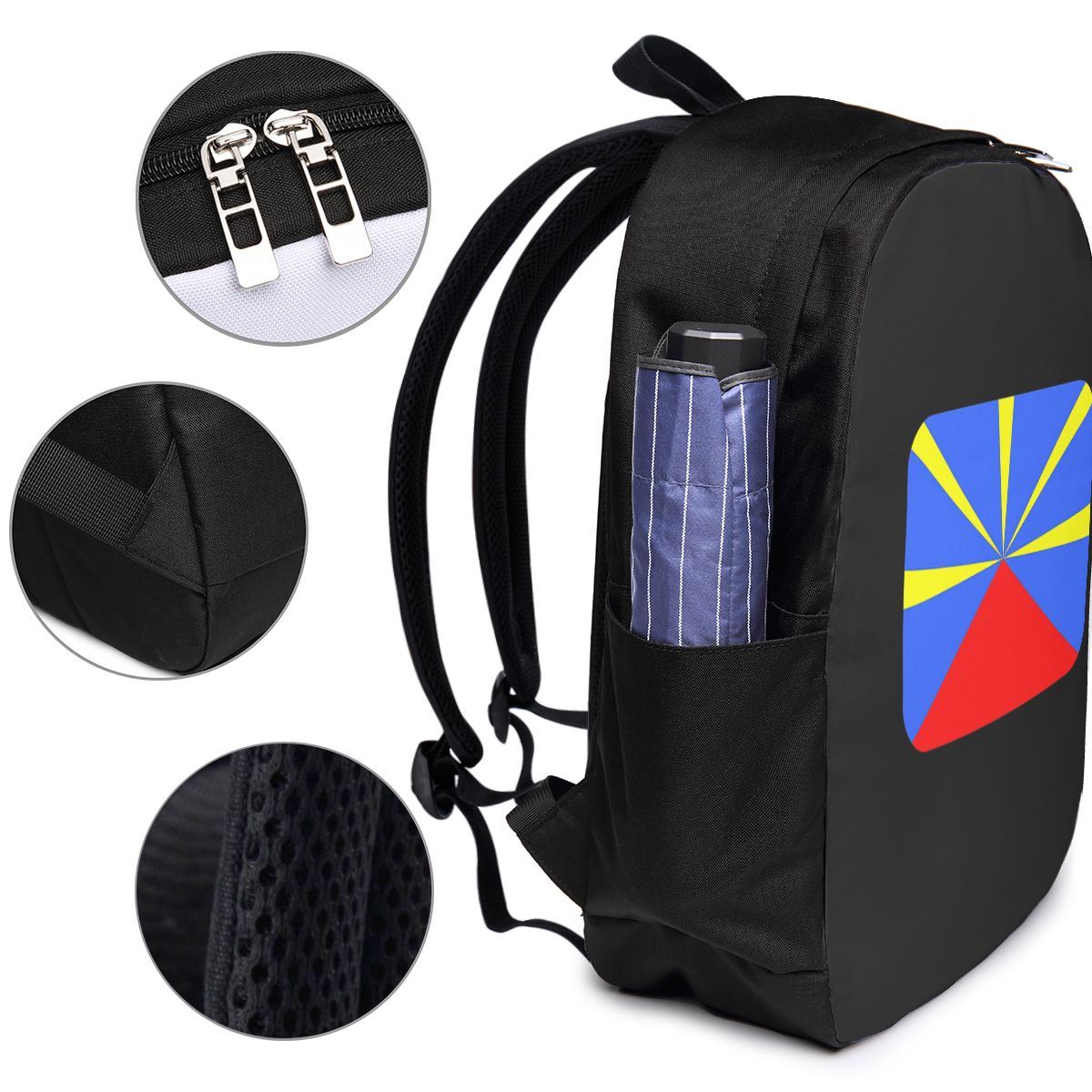 974 Reunion Island Flag Backpa - đánh giá và giá Women Bags College