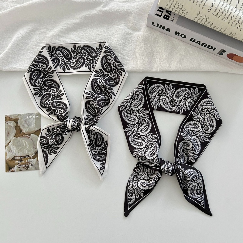 Paisley Print Satin Skinny Sca - đánh giá và giá Women Bags For Office Use