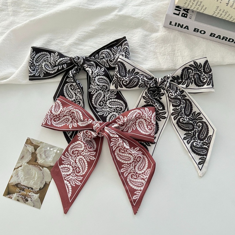 Paisley Print Satin Skinny Sca - đánh giá và giá Women Bags For Office Use