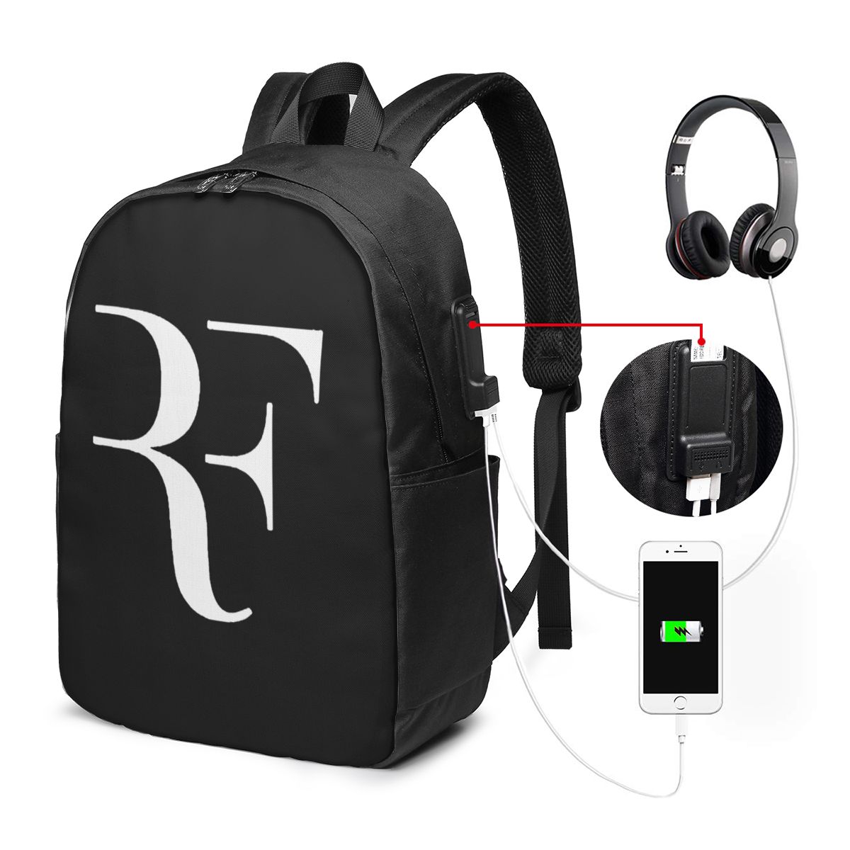 Roger Federer Backpack Travel  - đánh giá và giá Women Bags College